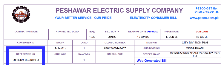 PESCO Bill Online Check